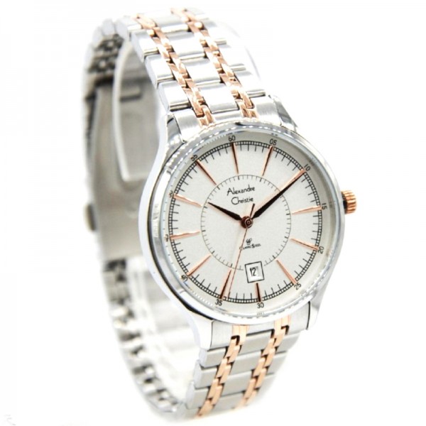 Alexandre Christie AC 8553 Silver Rosegold White Lady LDBTRSL